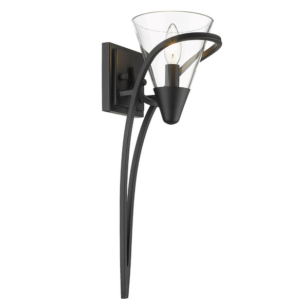 Olympia Matte Black One-Light Wall Sconce, image 5
